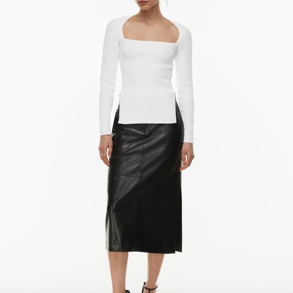 Babaton White "Cultural" Long Sleeve, sz. S - Picture 2 of 2